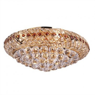 Beijing Close to Ceiling Crystal Nine Light Oyster Hermosa Lighting