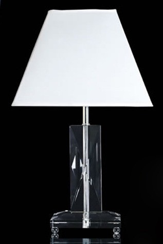 Crystal Brook Table Lamp with Neutral Shade Hermosa Lighting