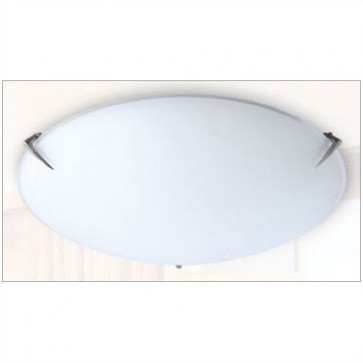Lugarno Flush Mount Ceiling Light with High Output Frostc Hermosa Lighting