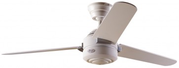 Carera Maple Ceiling Fan in White with Three White / Maple Switch Blades Hunter Fans