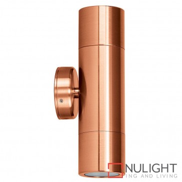 Solid Copper Up/Down Wall Pillar Light 2X 5W Mr16 Led Cool White HAV