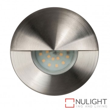 316 Stainless Steel Recessed Round Wall / Steplight With Eyelid 5W Mr16 Led Warm White HAV