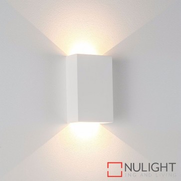 Gallery Square Plaster Surface Mounted Wall Light 2 X 3W 240V Led Warm White HAV