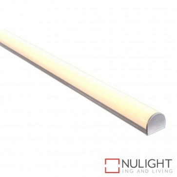 26Mm X 23Mm Shallow Square Aluminium Profile With Rounded Opal Diffuser - Kit - Per Metre HAV