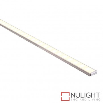 15Mm X 6Mm Shallow Square Aluminium Profile With Opal Diffuser - Kit - Per Metre HAV