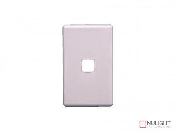 Grid Plate and Cover for 1 Gang Switch - White VBL