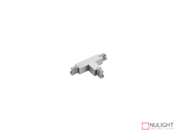 T Connector To Suit Three Circuit Track Right Hand Feed In White VBL