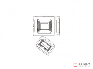 600x600 Recessed Kit To Suite The VBLLB-420 Series Canopy Lights VBL