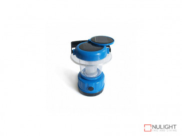 Portable Solar Lantern with built in Panel In Blue VBL