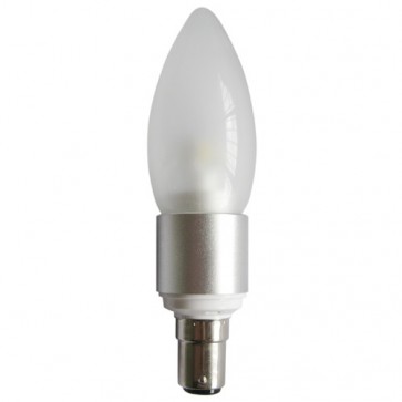 LED Frosted Candle 4W SBC Dimmable Light Bulb CAN12D CLA Lighting