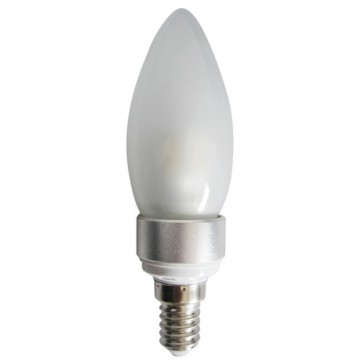 LED Frosted Candle 4W SES Dimmable Light Bulb CAN15D CLA Lighting