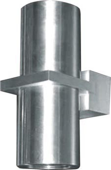 Liberty 2 Light Pillar Wall Sconce in Aluminium Lighting Avenue