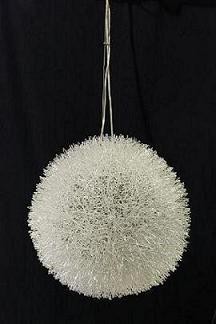 Snow Ball Pendant in Aluminium in different sizes Lighting Avenue
