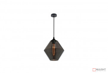 Linear Grey-Chrome Glass Pendant VAM