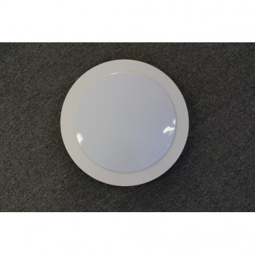 One Light 32W T5 Fluorescent Oyster Light in 2-Tone White Lummax