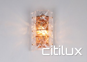Lydia 2 Light Wall Light Rose Gold Citilux