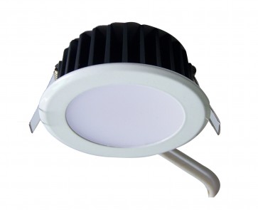 Infinity 10w LED Round Fixed Downlight in White 720-820lm Martec