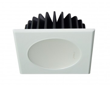 Infinity 10W LED Square Fixed Downlight in White 720-820lm Martec