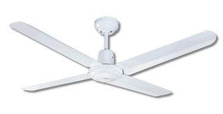 Trisera Interchangeable 3 or 4 Blade 130cm Ceiling Fan in White with Remote Control Martec
