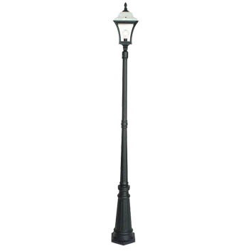 Eden One Light Post and Top in Black Mercator Lighting