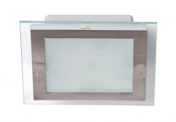 Miami One Light Ceiling Fixture in Brushed Chrome Mercator Lighting