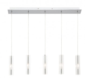 Miller 5 Light Pendant in Chrome Mercator Lighting
