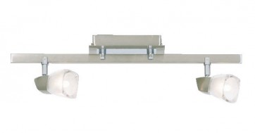 Presto Two Light Bar Spotlight in Brushed Chrome Mercator Lighting