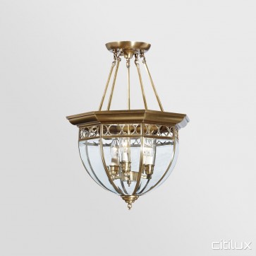 Minto Classic Brass Made Dining Room Pendant Light Elegant Range Citilux