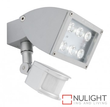 Zone 1 Light LED Exterior Floodlight with Sensor Silver MEC