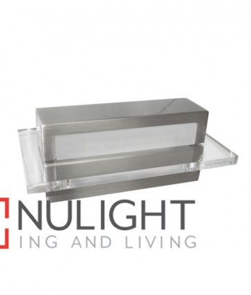 WALL INTERNAL Surface Mounted CITY LED S/Nickel with Clear Acrylic Border Rectangular Up Down 6W 120D IP23 (180 Lumens) CLA