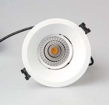 9W Dimmable anti-glare LED downlight in warm white 3000K