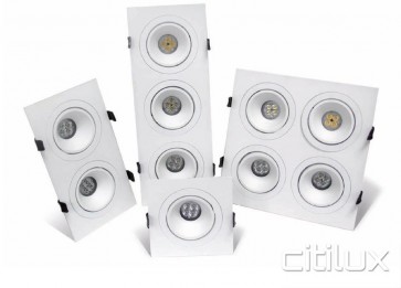 Coxy 20W LED Downlights Square Frame Double
