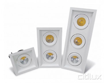 Tectron 20W LED Downlights Square Frame Single