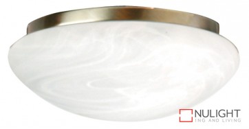 Fan Light Antique Brass- Alabaster 230Mm ORI