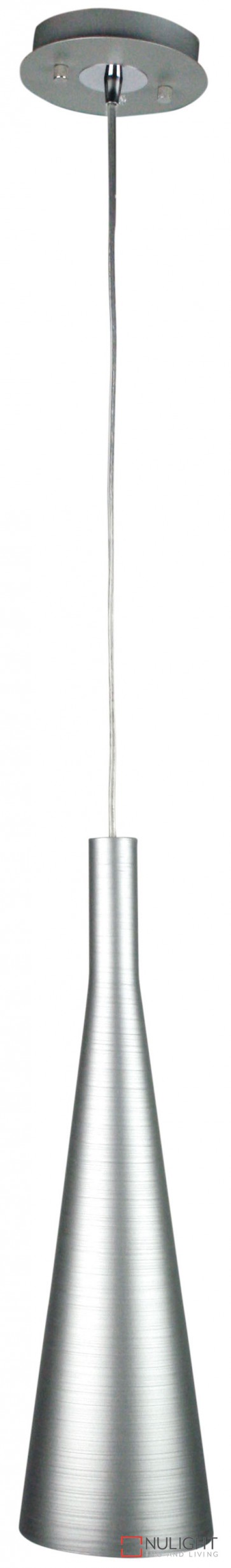 Meri 500 Single Pendant Silver Glass ORI