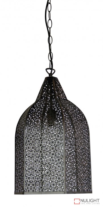 Istanbul Wrought Metal Antique Rust Pendant ORI