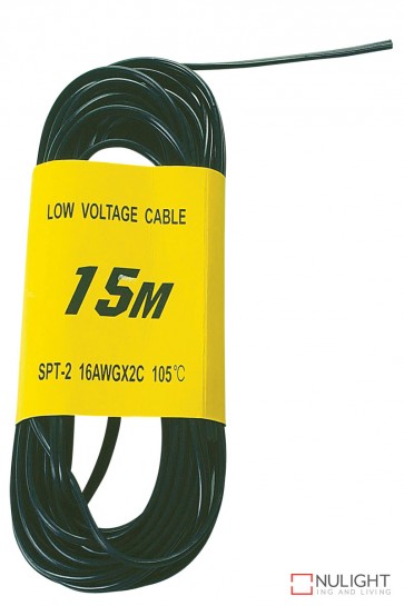 15M Pack 12V Garden Lighting Cable Bk ORI