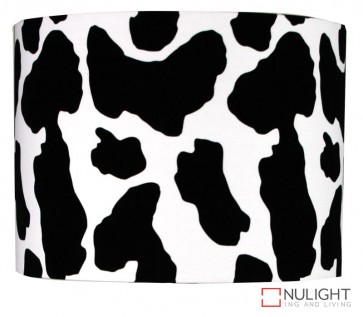 12-12-9 Cow Print Black On Wh Shade E27 ORI
