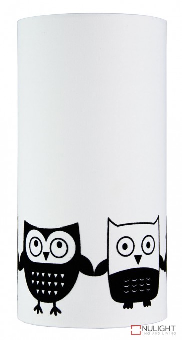 5-5-10 Owl Flock Print Blk On White ORI