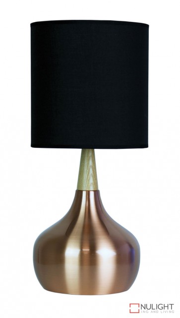 Pod Table Lamp Brushed Copper Complete ORI