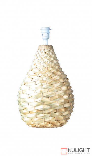 Cayman Woven Cane Large Table Lamp Natural Base Only ORI