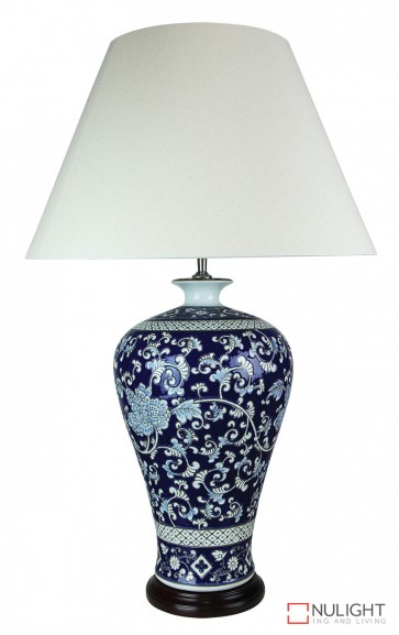 Yanmei Chinese Ceramic Table Lamp With Shade ORI