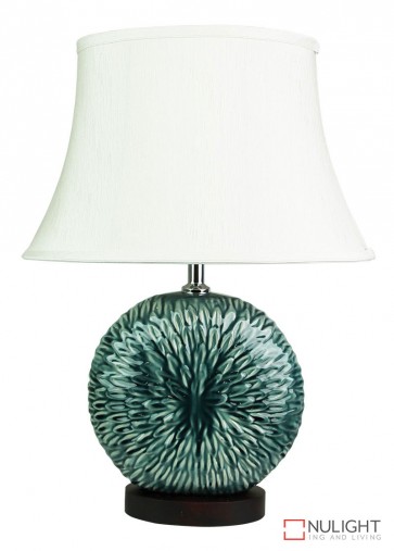 Xing Jade Blue Ceramic Table Lamp With Shade ORI