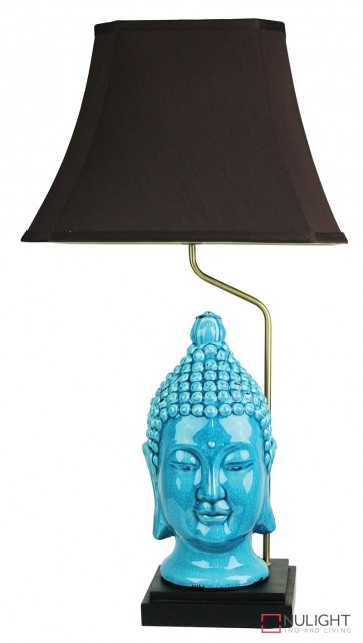 Jade Buddha Head Chinese Lamp With Shade ORI