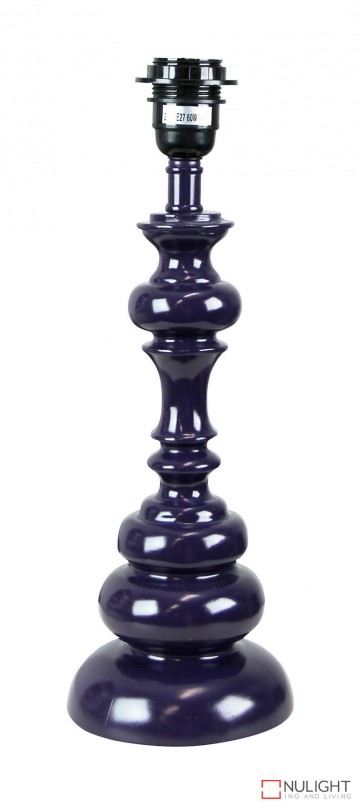 Brae Table Lamp Base Only Gloss Purple ORI