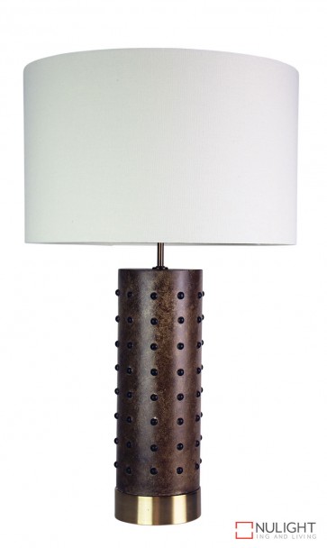 Ivar Leather-Look Complete Table Lamp ORI