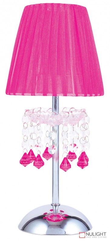 Tizz Touch Lamp Pink And Chrome ORI
