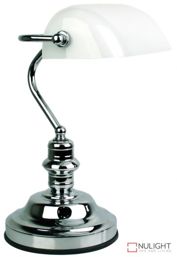 Bankers Lamp Touch Chrome - Gloss Opal ORI