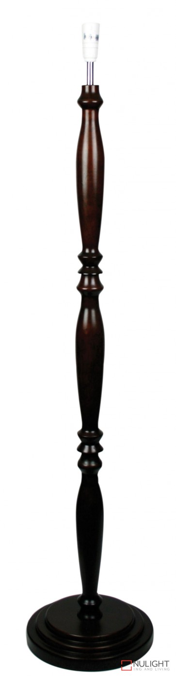 Classic Timber Floor Lamp Base Walnut ORI