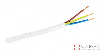 Cable White 3-Core Round Per Metre ORI